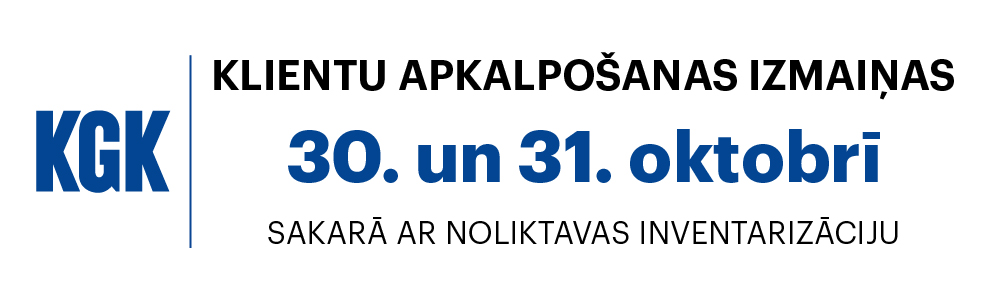Klientu apkalpošanas izmaiņas